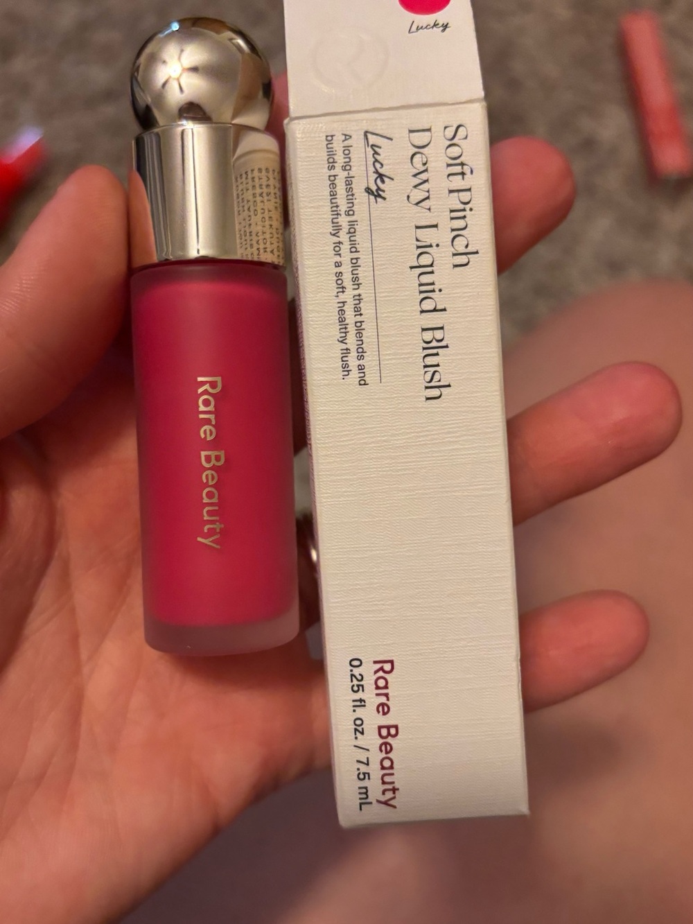 Rare Beauty Soft Pinch Dewy Liquid Blush — pink sha